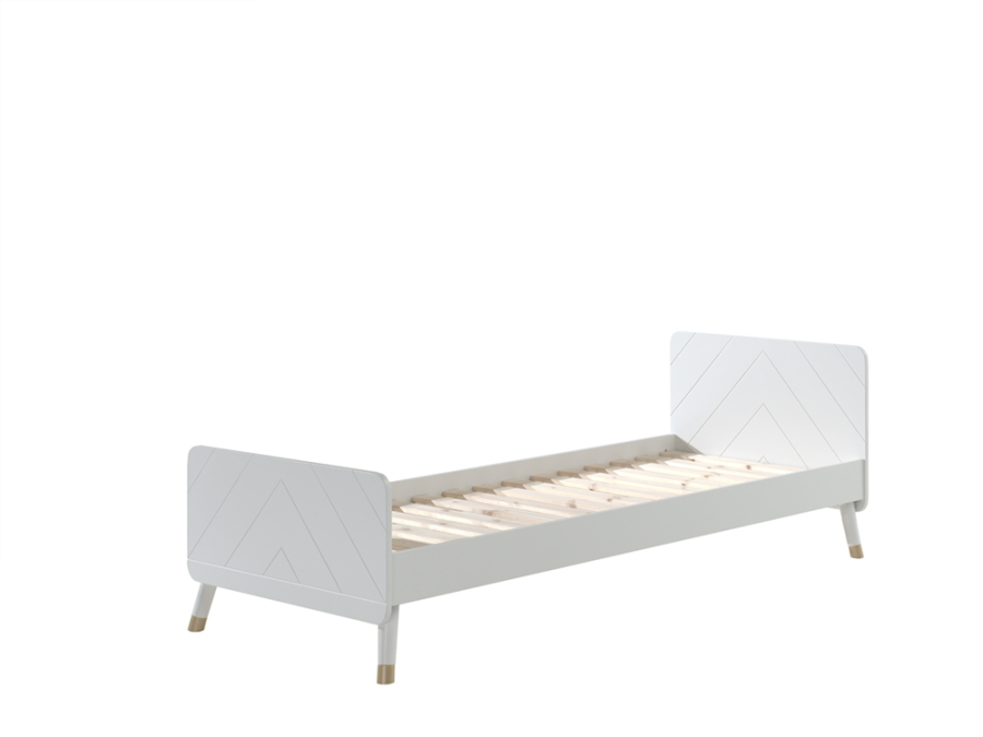 Vipack Billy bed met nachtkastje - wit - Afbeelding 3