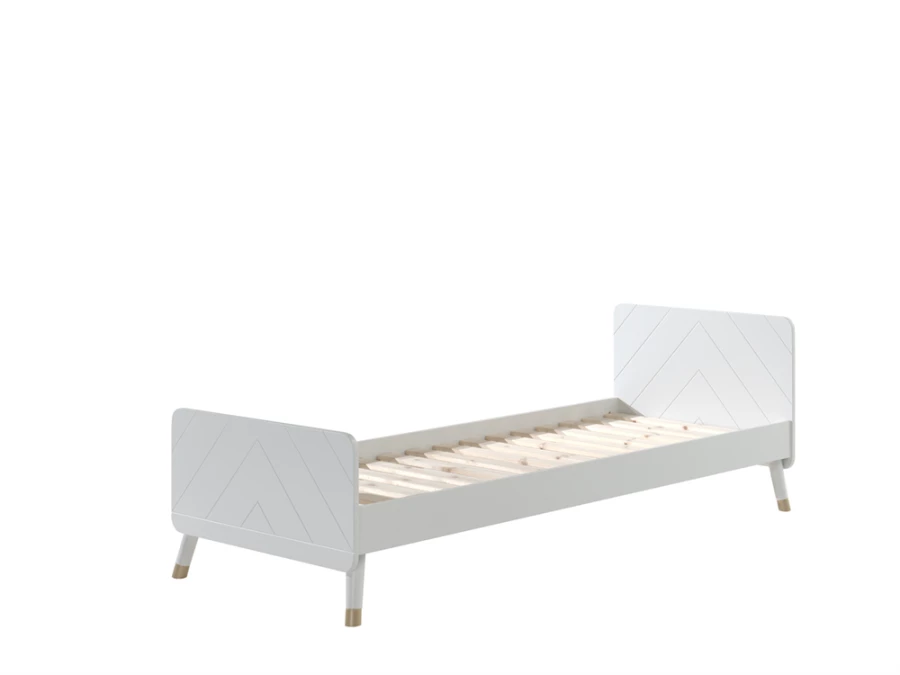 Vipack Billy bed met nachtkastje - wit - Afbeelding 3