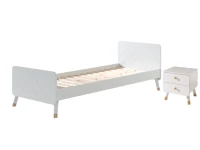 Vipack Billy bed met nachtkastje - wit