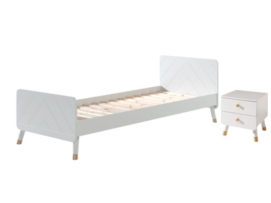 Vipack Billy bed met nachtkastje - wit