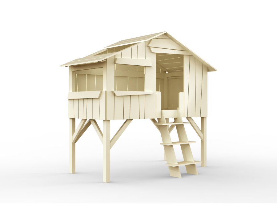 Mathy by Bols boomhut halfhoogslaper 90x190 - beige ivoor