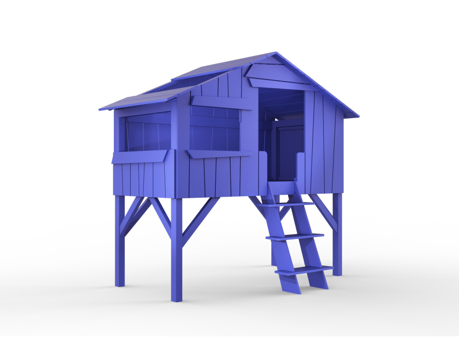 Mathy by Bols boomhut halfhoogslaper 90x190 - marseille blauw