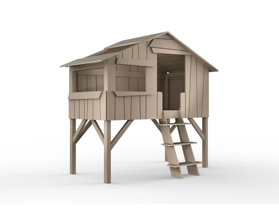 Mathy by Bols boomhut halfhoogslaper 90x190 - taupe