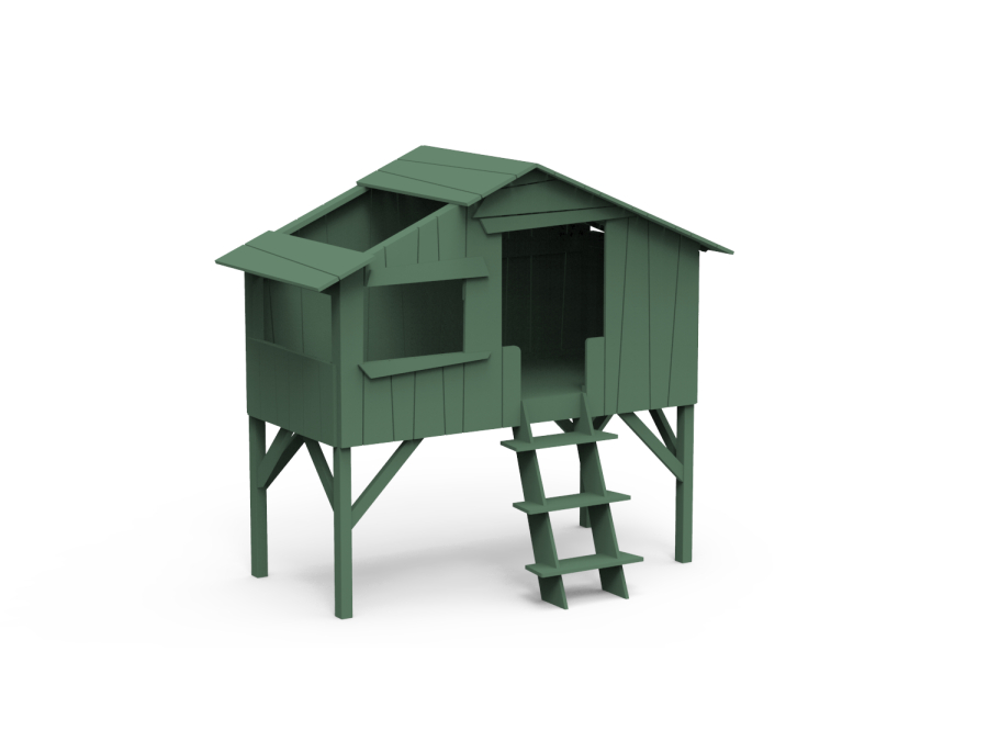Mathy by Bols boomhut halfhoogslaper 90x190 - jungle groen