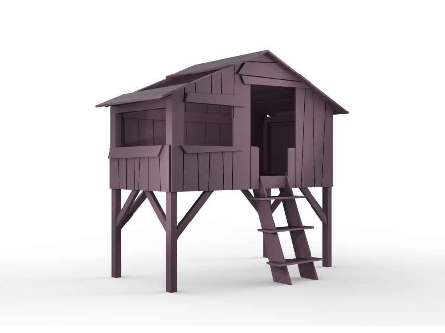 Mathy by Bols boomhut halfhoogslaper 90x190 - cuberdon violet