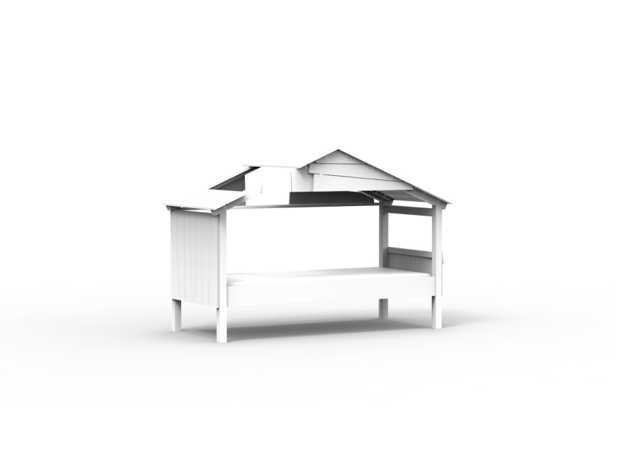 Mathy by Bols Star boomhut bed 90x200 - wit