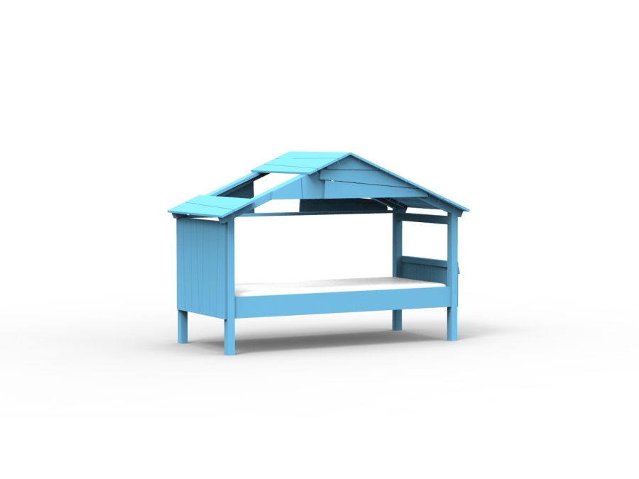 Mathy by Bols Star boomhut bed 90x200 - azur blauw