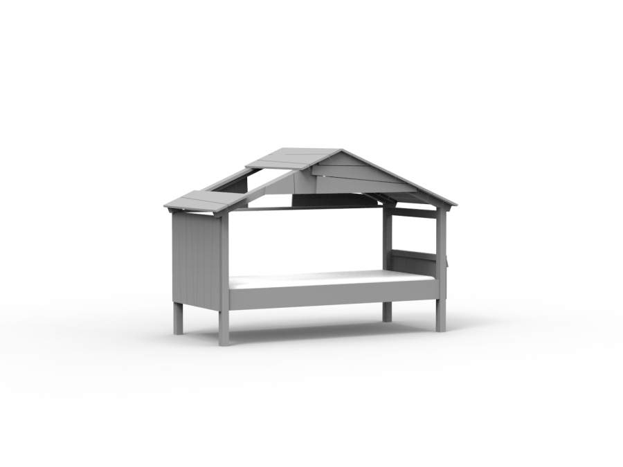 Mathy by Bols Star boomhut bed 90x200 - cement grijs