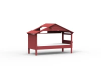 Mathy by Bols Star boomhut bed 90x200 - marsala