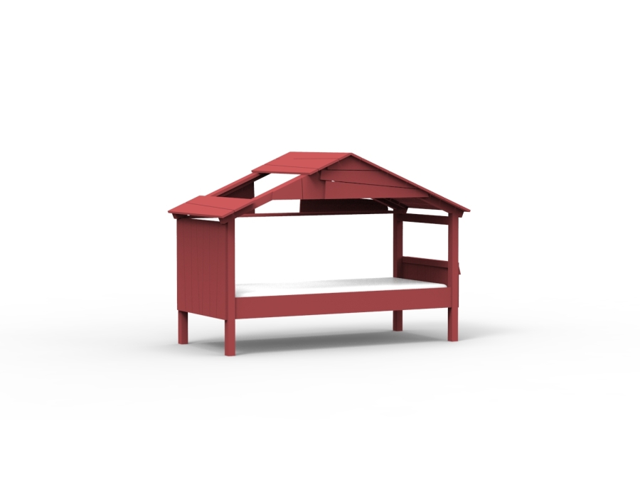 Mathy by Bols Star boomhut bed 90x200 - marsala