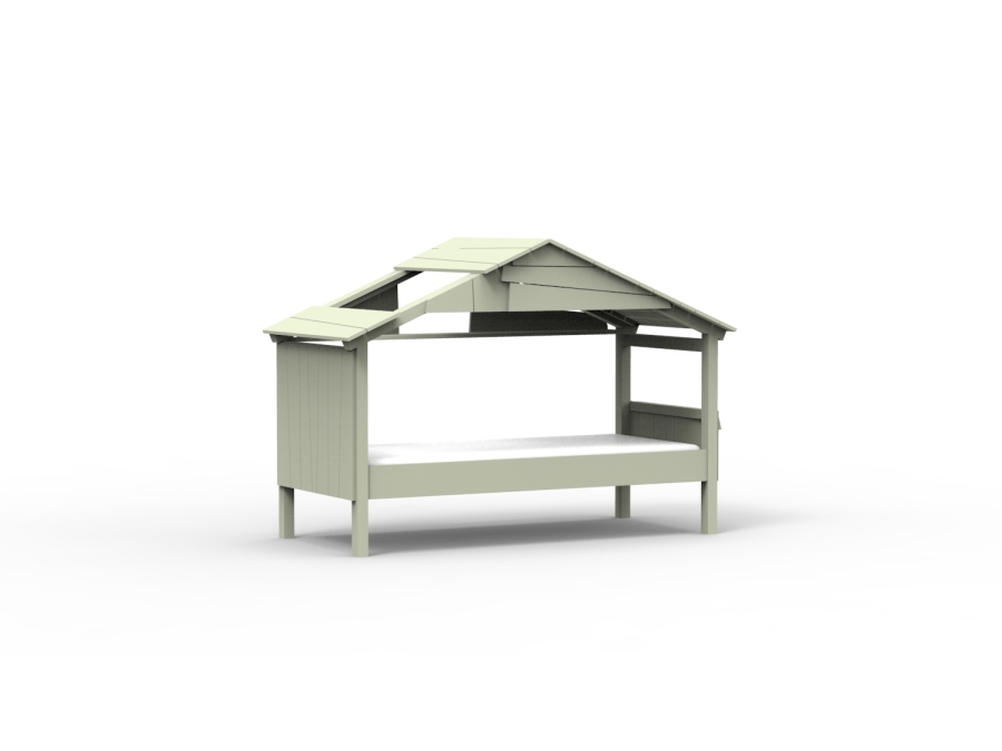 Mathy by Bols Star boomhut bed 90x200 - moos grijs