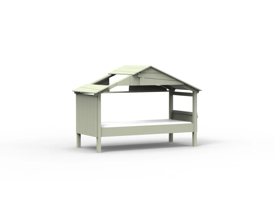 Mathy by Bols Star boomhut bed 90x200 - moos grijs