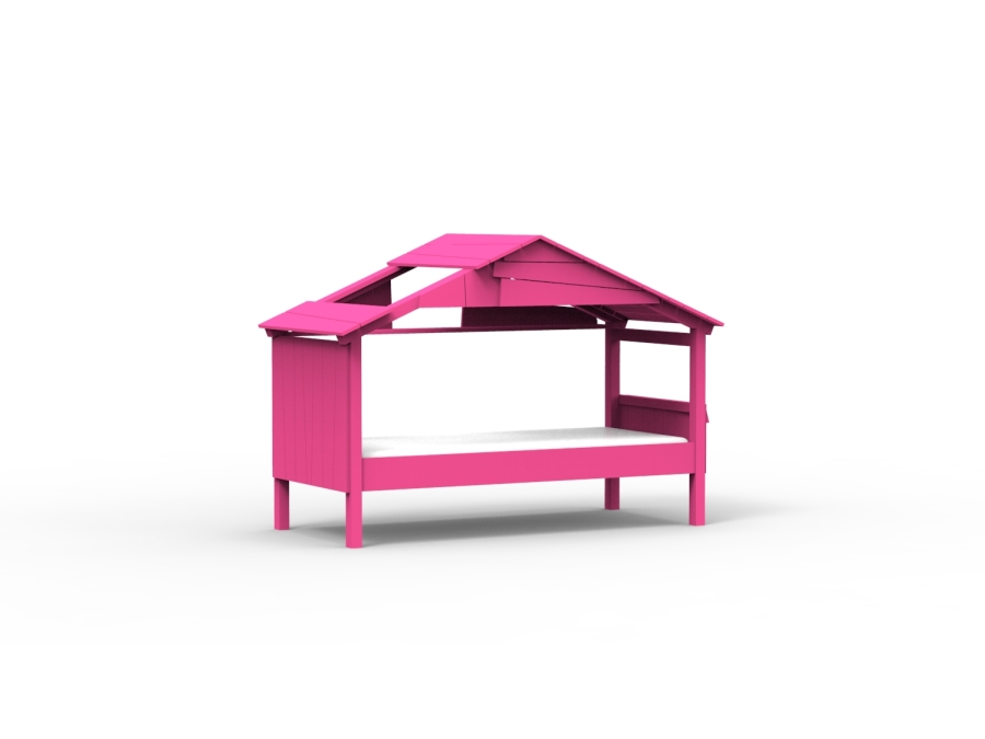 Mathy by Bols Star boomhut bed 90x200 - zomer roze