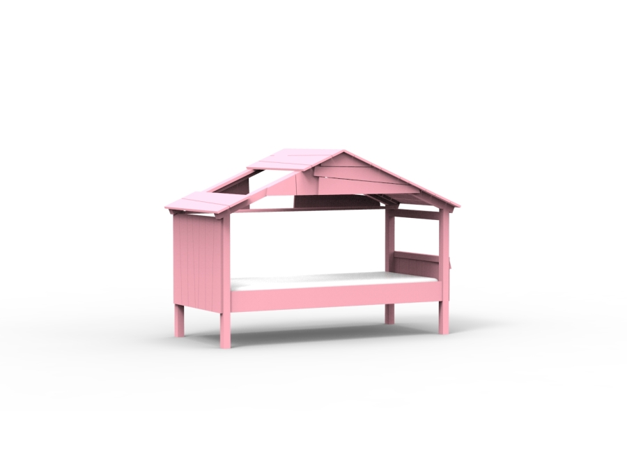 Mathy by Bols Star boomhut bed 90x200 - zeer licht roze