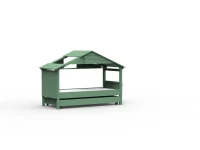Mathy by Bols Star boomhut bed met bedlade 90x200 - jungle groen