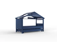 Mathy by Bols Star boomhut bed met bedlade 90x200 - atlantisch blauw