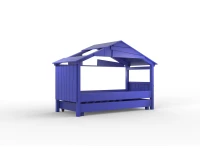 Mathy by Bols Star boomhut bed met bedlade 90x200 - marseille blauw