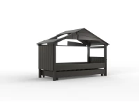 Mathy by Bols Star boomhut bed met bedlade 90x200 - basalt grijs