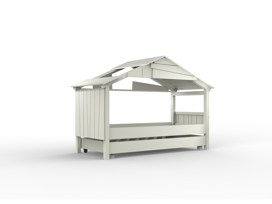 Mathy by Bols Star boomhut bed met bedlade 90x200 - parelgrijs