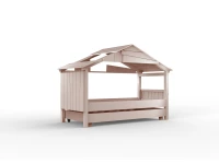 Mathy by Bols Star boomhut bed met bedlade 90x200 - winter roze