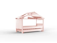 Mathy by Bols Star boomhut bed met bedlade 90x200 - poeder roze
