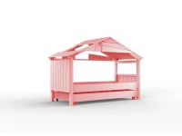 Mathy by Bols Star boomhut bed met bedlade 90x200 - zeer licht roze