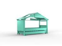Mathy by Bols Star boomhut bed met bedlade 90x200 - licht groen