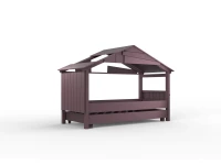 Mathy by Bols Star boomhut bed met bedlade 90x200 - cuberdon violet
