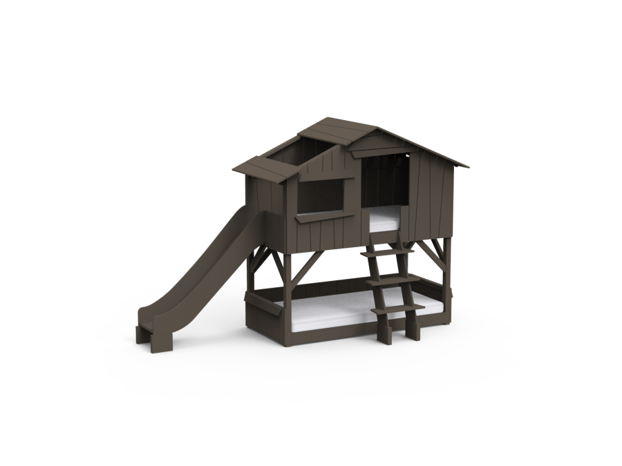 Mathy by Bols boomhut stapelbed met glijbaan 90x190 - artisjok