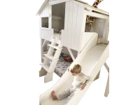 Mathy by Bols boomhut stapelbed met platform en glijbaan 90x190 - donker grijs - Afbeelding 5