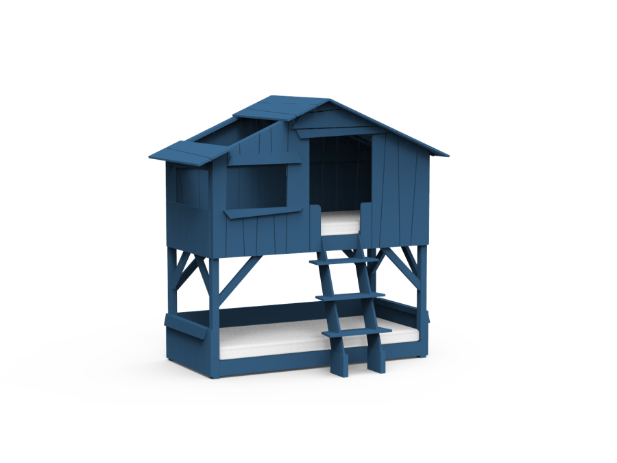 Mathy by Bols boomhut stapelbed 90x190 - atlantisch blauw