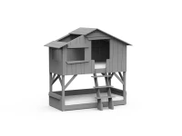 Mathy by Bols boomhut stapelbed 90x190 - cement grijs