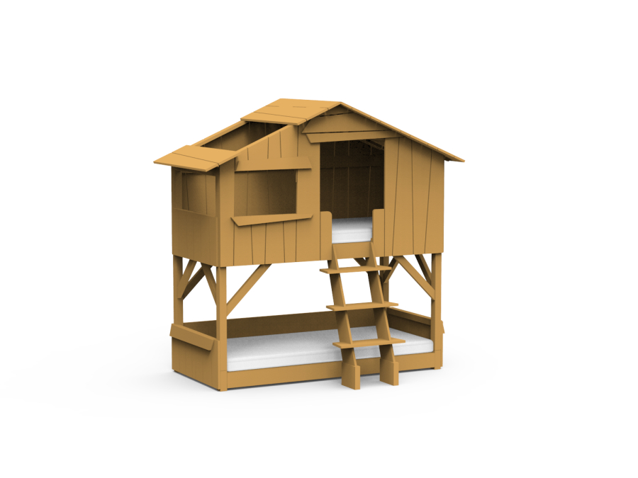 Mathy by Bols boomhut stapelbed 90x190 - oker