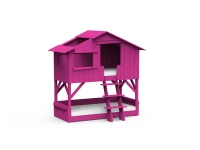 Mathy by Bols boomhut stapelbed 90x190 - zomer roze