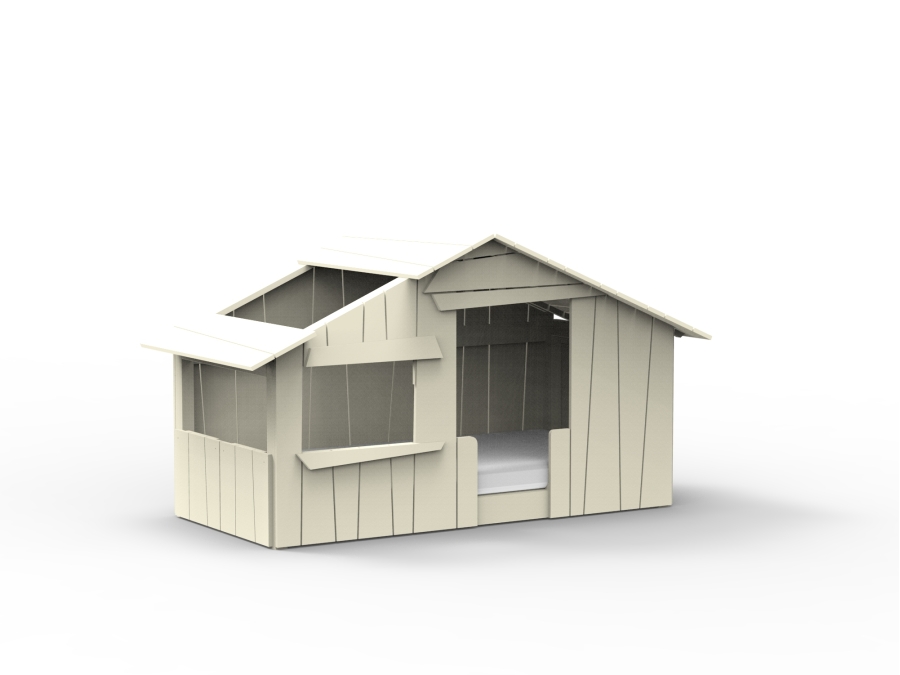 Mathy by Bols boomhut bed 90x190 - beige ivoor