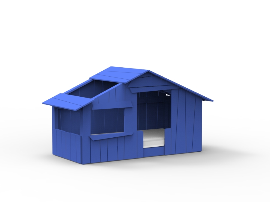 Mathy by Bols boomhut bed 90x190 - marseille blauw