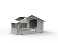 Mathy by Bols boomhut bed 90x190 - parelgrijs