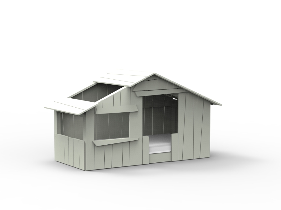 Mathy by Bols boomhut bed 90x190 - rauw