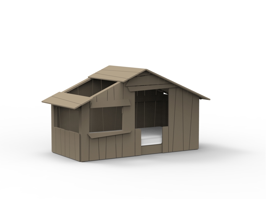 Mathy by Bols boomhut bed 90x190 - vlas