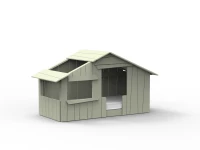 Mathy by Bols boomhut bed 90x190 - moos grijs