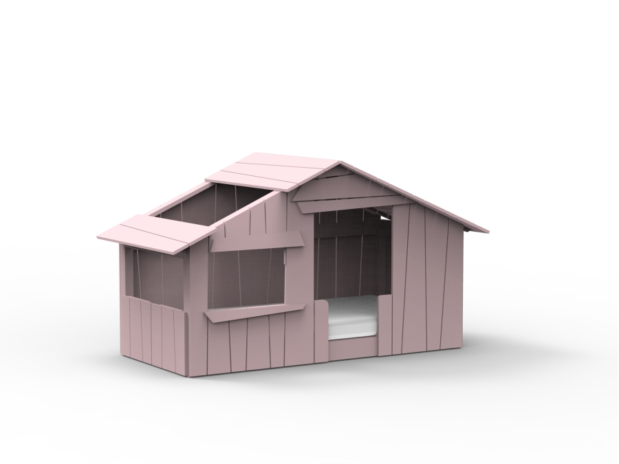Mathy by Bols boomhut bed 90x190 - winter roze