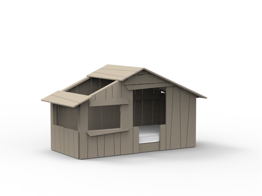 Mathy by Bols boomhut bed 90x190 - taupe