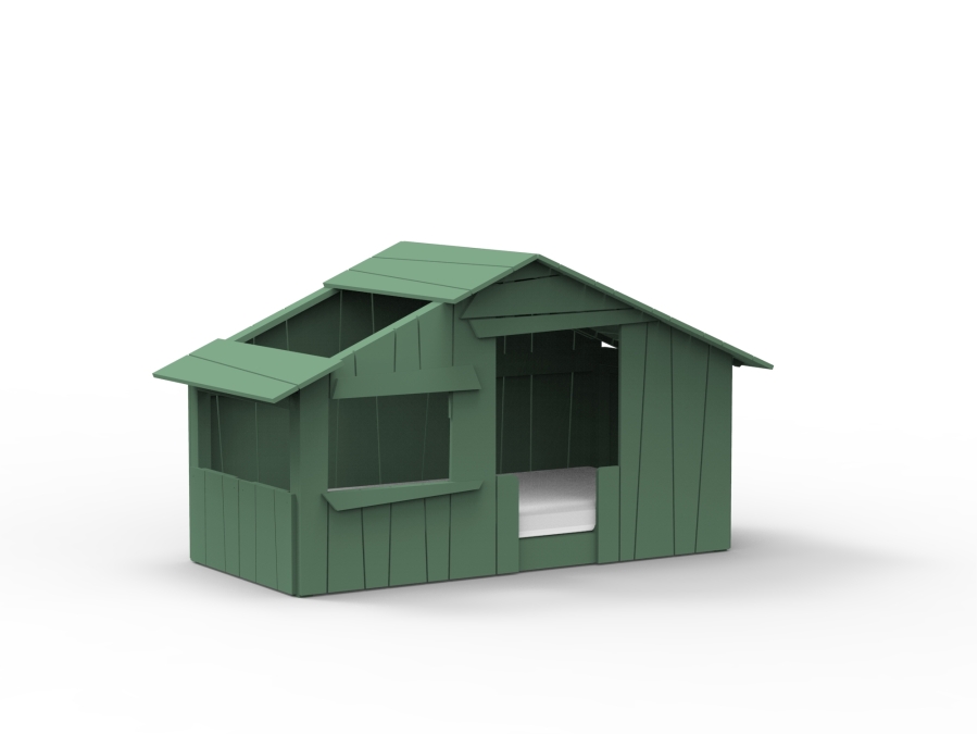 Mathy by Bols boomhut bed 90x190 - jungle groen
