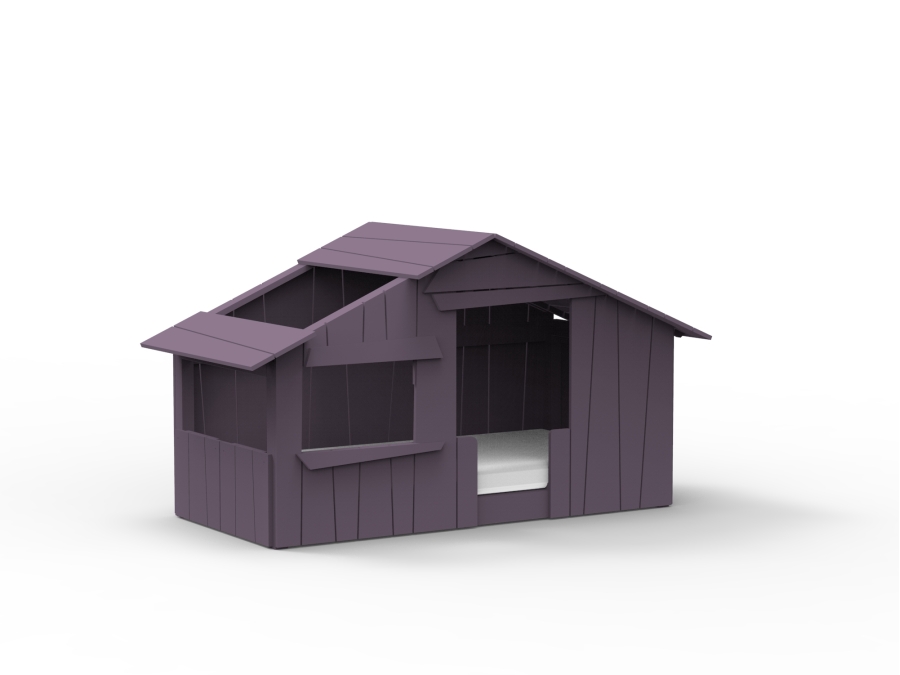 Mathy by Bols boomhut bed 90x190 - cuberdon violet