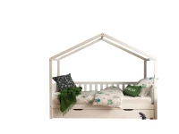 Vipack Dallas huisbed MH met bedlade - wit