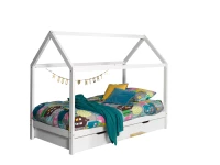 Vipack Dallas huisbed LP met bedlade - wit