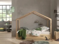 Vipack Dallas huisbed ZH met bedlade - natuur - Afbeelding 2