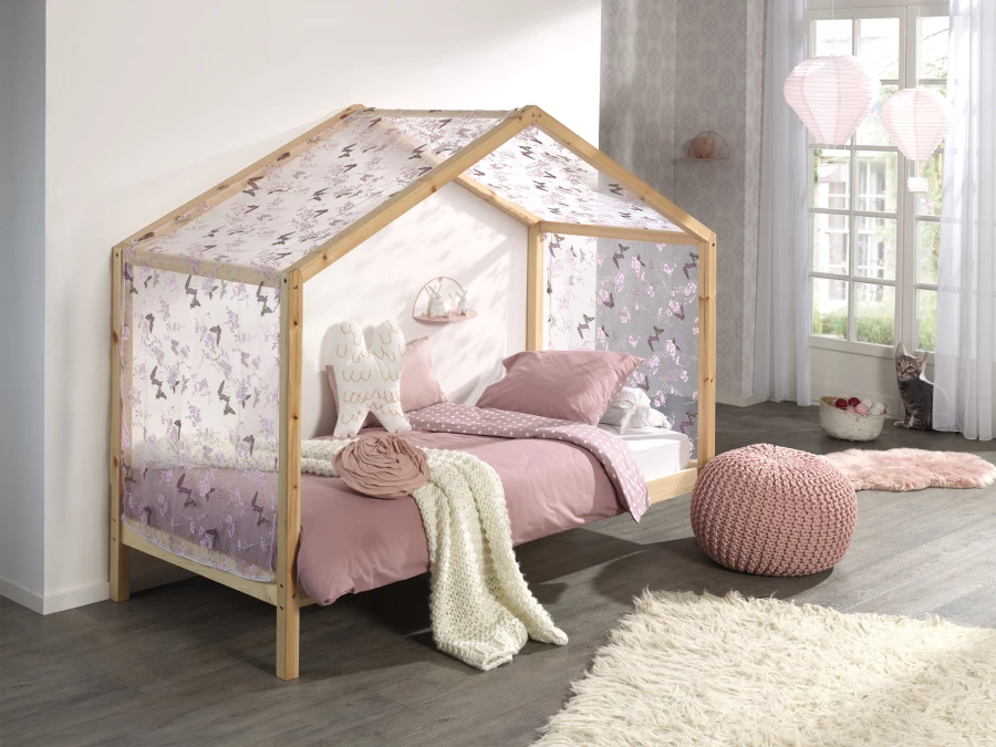 Vipack Dallas huisbed ZH met bedlade - natuur - Afbeelding 3