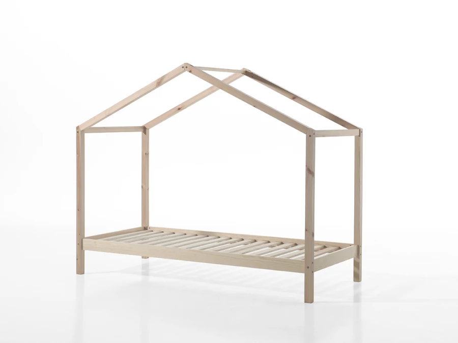 Vipack Dallas huisbed ZH met bedlade - natuur - Afbeelding 4