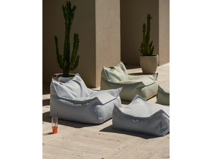 WigiWama Outdoor square ottoman - Azure - Afbeelding 6